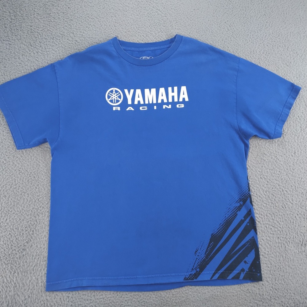 Factory Effex Yamaha Racing T Shirt Mens XXL Blue Good Flare Graphic Tee